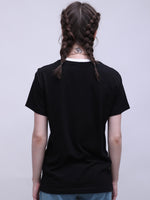 Load image into Gallery viewer, ZAPPI Reverse Button T-Shirt Black