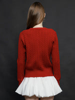 Load image into Gallery viewer, Zappi x Stella Lee - Gemini Cardigan Red