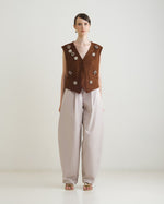 Load image into Gallery viewer, Zappi Studio - Sora Vest Brown
