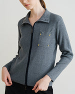 Load image into Gallery viewer, Zappi Studio - Mistra Cardigan Light Grey