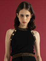 Load image into Gallery viewer, Button Knit Tank Top