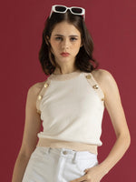 Load image into Gallery viewer, Button Knit Tank Top