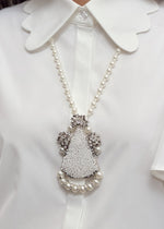 Load image into Gallery viewer, Zappi X Monliesmade - Damar Necklace Brooch Silver