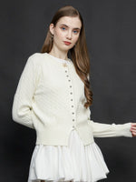 Load image into Gallery viewer, Zappi x Stella Lee - Gemini Cardigan White