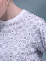 Load image into Gallery viewer, ZAPPI Crop Checkered T-Shirt - White