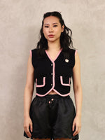 Load image into Gallery viewer, Zappi x Popluca Camelia Top Black