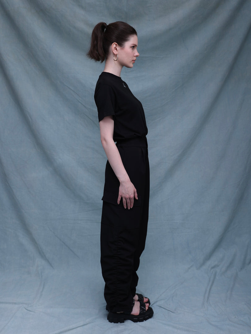 ZAPPI Drawstring Pants - Black