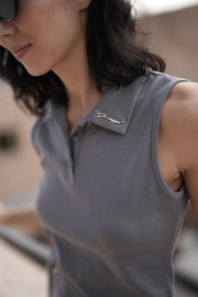 Zappi Official - Sleeveles Tennis Tshirt - Beige