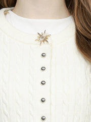 Zappi x Stella Lee - Gemini Cardigan White