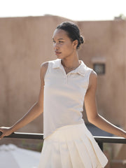 Zappi Official - Sleeveles Tennis Tshirt - Beige