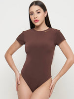 Load image into Gallery viewer, Body Suit Short Sleeve - Chocolate
