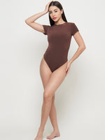 Load image into Gallery viewer, Body Suit Short Sleeve - Chocolate
