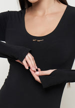 Load image into Gallery viewer, Body Suit Long Sleeve - Black
