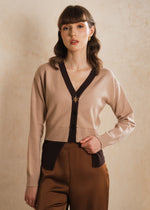 Load image into Gallery viewer, Zappi x Popluca - Nova Cardigan Beige