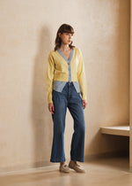 Load image into Gallery viewer, Zappi x Popluca - Nova Cardigan Yellow