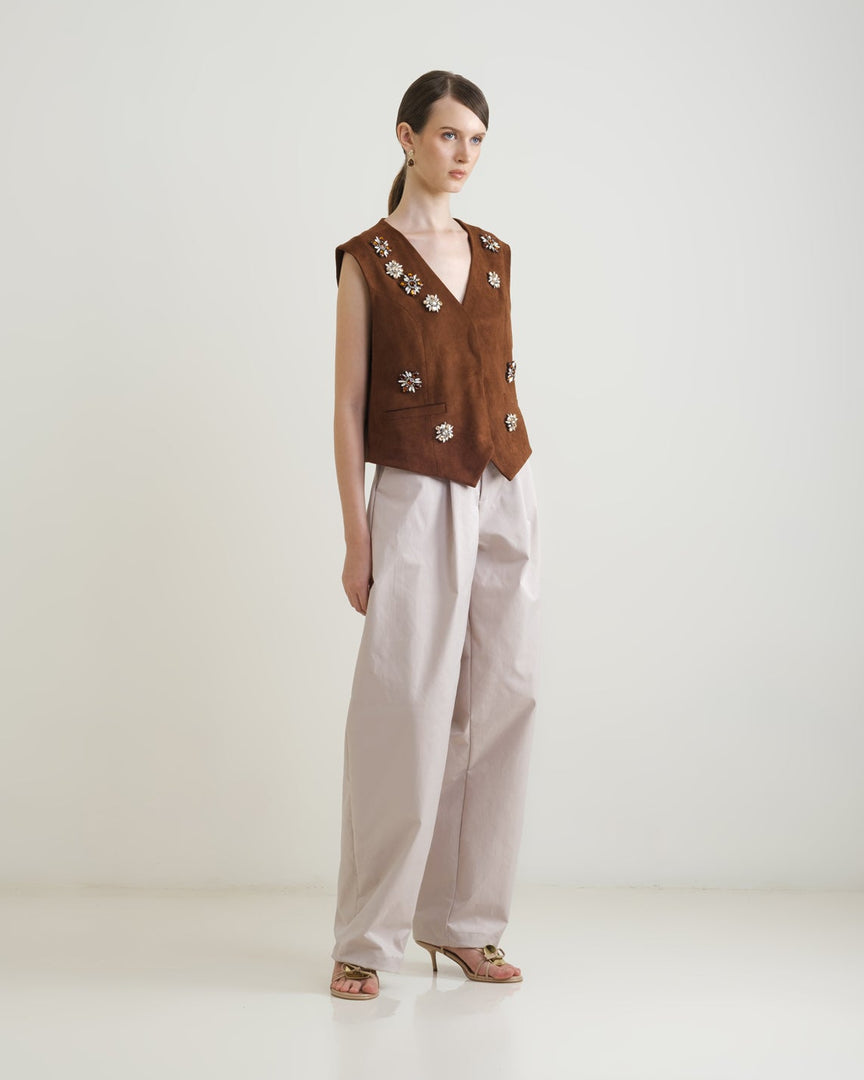 Zappi Studio - Sora Vest Brown