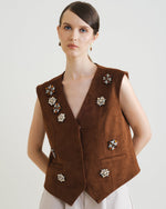 Load image into Gallery viewer, Zappi Studio - Sora Vest Brown
