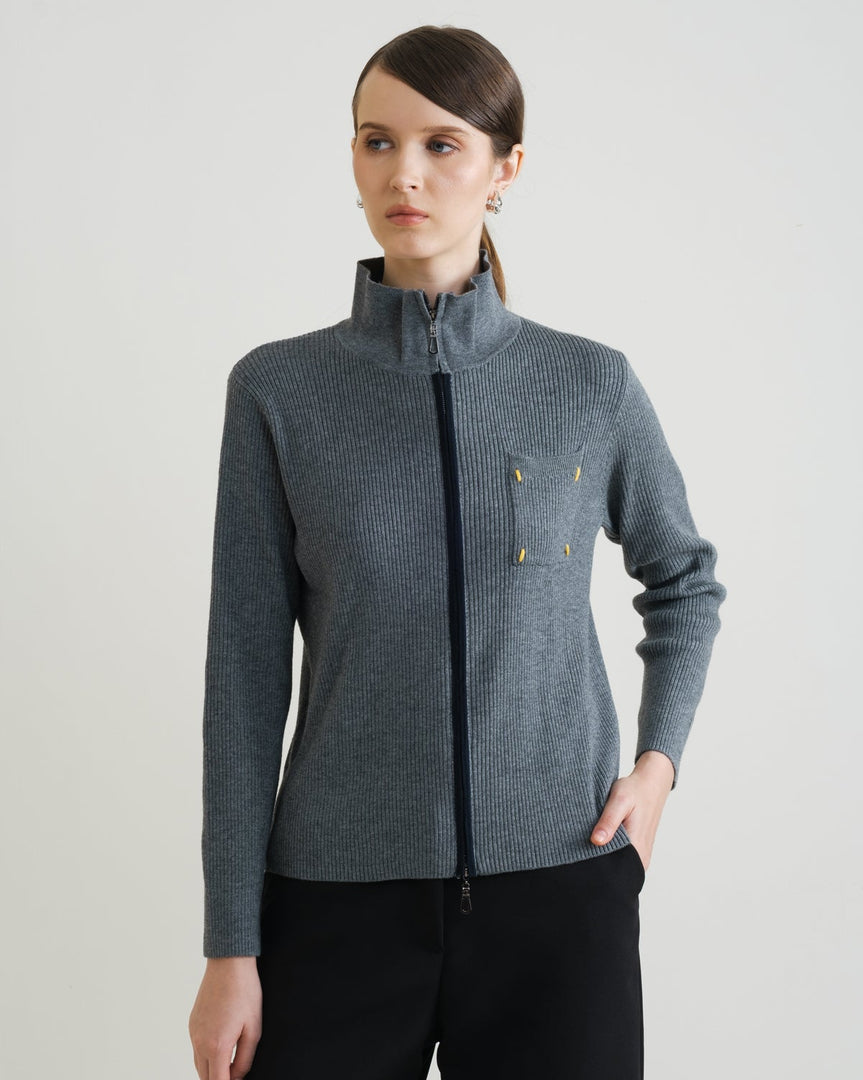 Zappi Studio - Mistra Cardigan Light Grey