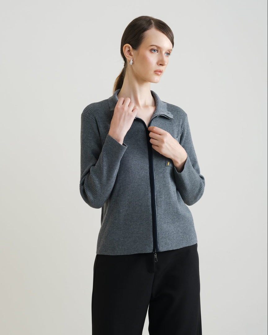 Zappi Studio - Mistra Cardigan Light Grey