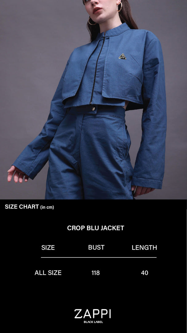 Zappi Crop Blu Jacket