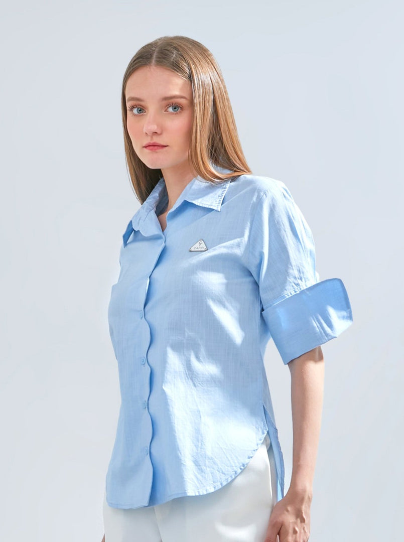 Wave Blouse - Blue