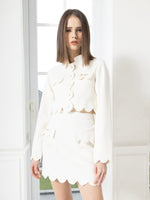 Load image into Gallery viewer, Wave Crop Jacket &amp; Skirt Set
