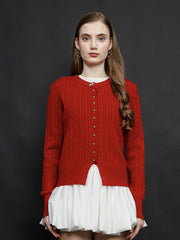 Zappi x Stella Lee - Gemini Cardigan Red