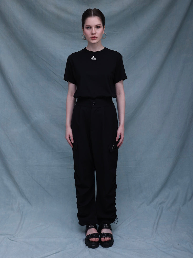 ZAPPI Drawstring Pants - Black