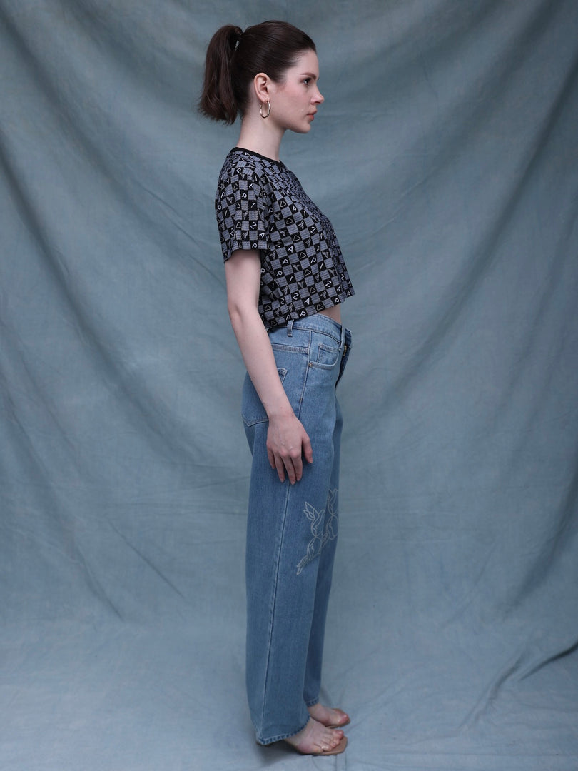 ZAPPI Zazu Wide Leg Jeans