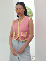 Load image into Gallery viewer, Zappi x Popluca Camelia Top Pink
