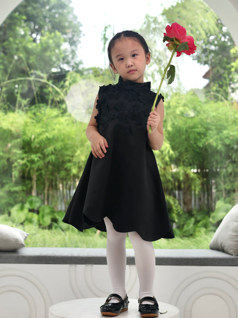 Zappi x Popluca Blossom Dress Black