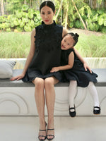 Load image into Gallery viewer, Zappi x Popluca Blossom Dress Black
